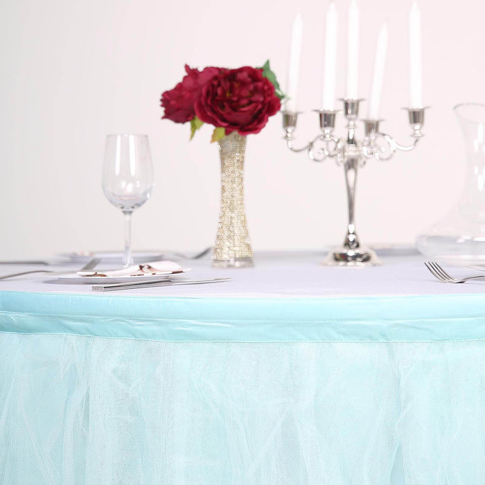 table skirt, tulle table skirt, table skirt tutu, tutu table skirt,#color_parent