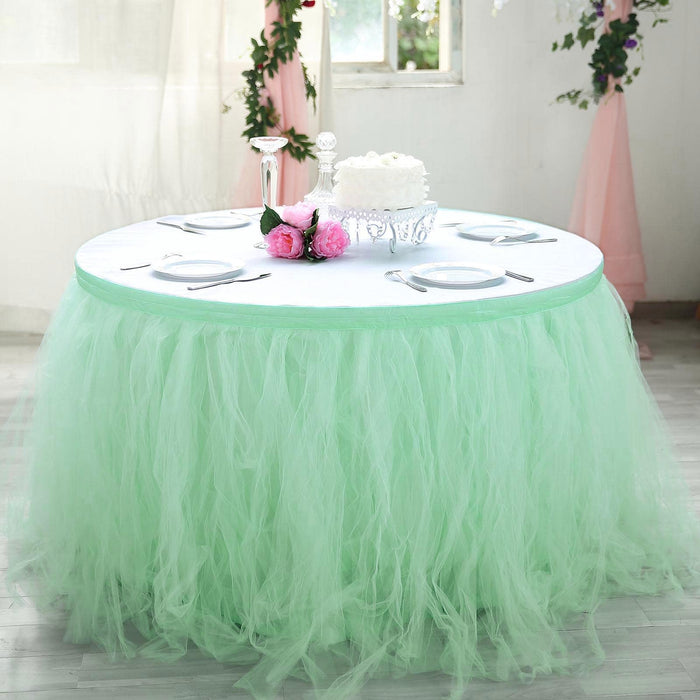 table skirt, tulle table skirt, table skirt tutu, tutu table skirt,#color_parent