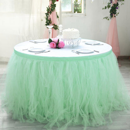 table skirt, tulle table skirt, table skirt tutu, tutu table skirt,#color_parent