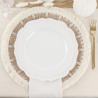 boho placemats, table mat, round placemats, table placemats, washable placemats#color_parent