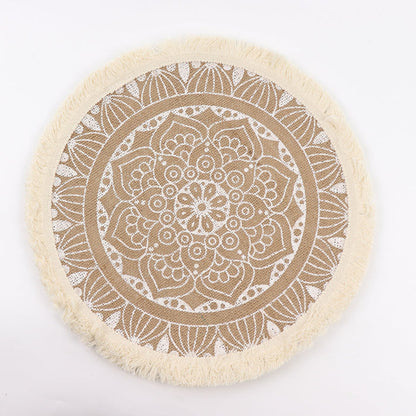 boho placemats, table mat, round placemats, table placemats, washable placemats#color_parent