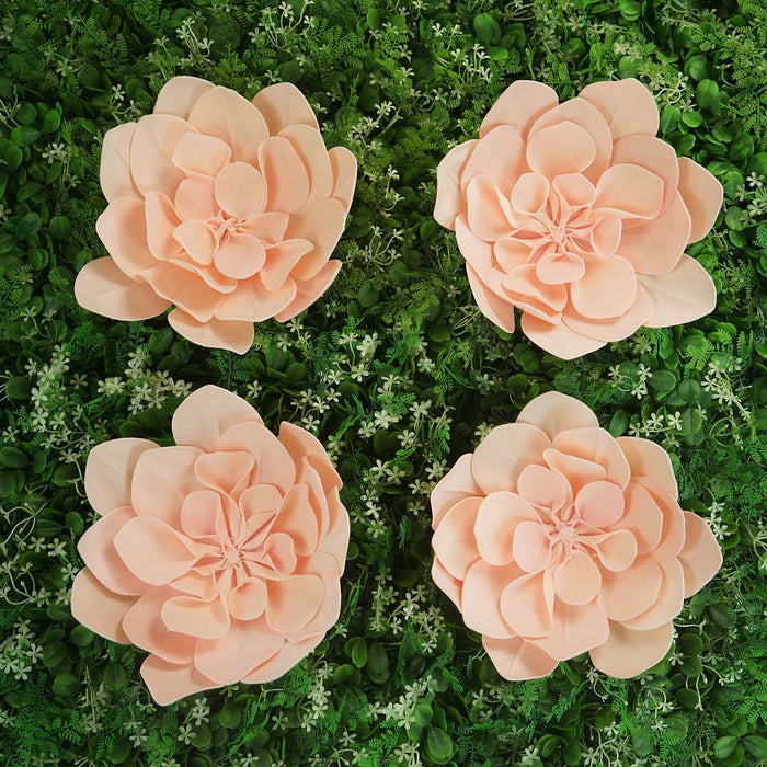 wall flower decor, decorative flowers, foam flowers, faux flower arrangement, foam craft flowers, artificial daisy flowers#color_blush
