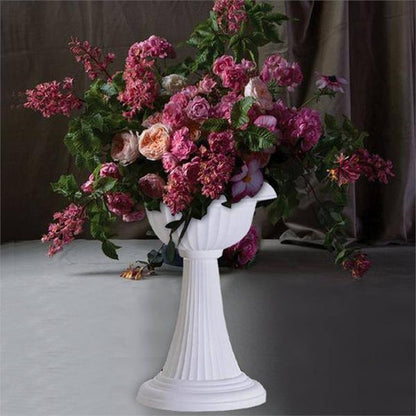 Decorative Columns, White Column Pedestal, Column Pedestal Plant Stand, Pedestal Plant Stand, Column Plant Stand, White Planters#color_parent