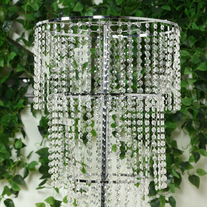 crystal centerpiece, beaded table centerpiece, chandelier stand, floral stand, beaded flower stand, flower stand, 4 tier crystal floral stand, 4 tier floral stand#color_parent