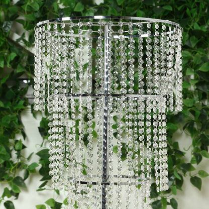 crystal centerpiece, beaded table centerpiece, chandelier stand, floral stand, beaded flower stand, flower stand, 4 tier crystal floral stand, 4 tier floral stand#color_parent