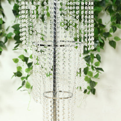 crystal centerpiece, beaded table centerpiece, chandelier stand, floral stand, beaded flower stand, flower stand, 4 tier crystal floral stand, 4 tier floral stand#color_parent