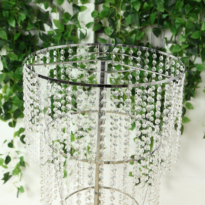 crystal centerpiece, beaded table centerpiece, chandelier stand, floral stand, beaded flower stand, flower stand, 4 tier crystal floral stand, 4 tier floral stand#color_parent