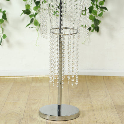 crystal centerpiece, beaded table centerpiece, chandelier stand, floral stand, beaded flower stand, flower stand, 4 tier crystal floral stand, 4 tier floral stand#color_parent