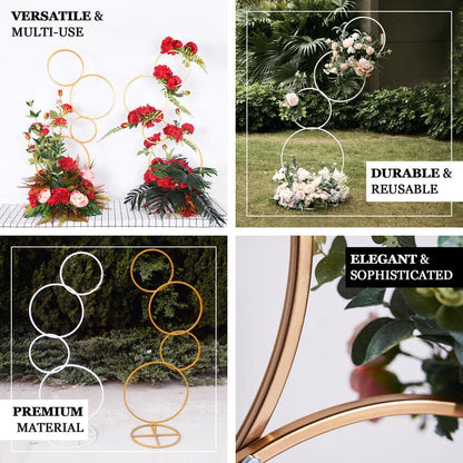 hoop centerpieces, floral hoop centerpiece, metal flower stand, flower stand indoor, outdoor flower stand#color_parent