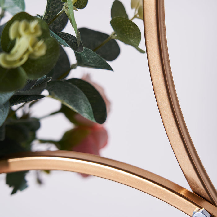 hoop centerpieces, floral hoop centerpiece, metal flower stand, flower stand indoor, outdoor flower stand#color_parent