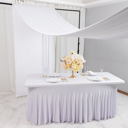 spandex curtain, curtain, backdrop, drape, backdrop curtain, 5ftx20ft spandex backdrop, curtain drape#color_white