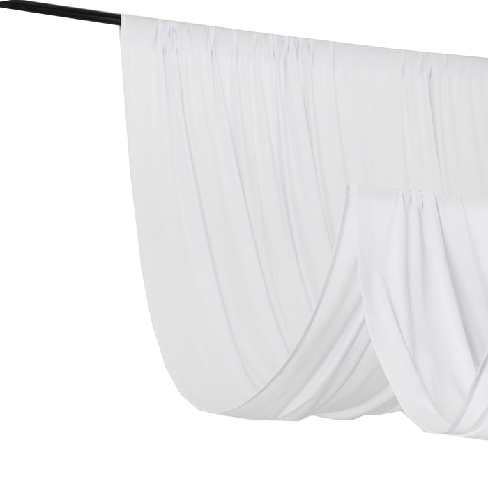 spandex, backdrop curtains, drapery panel, linen curtains, photography backdrops#color_white