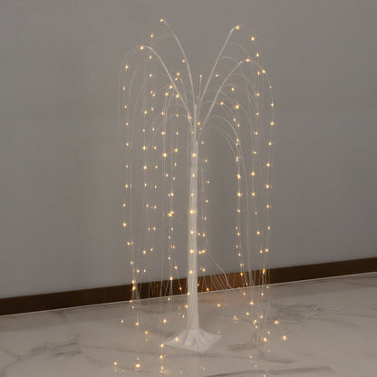 tree lights, led tree lights, willow tree lights, decorative lights, warm white tree light, led weeping willow tree#color_white