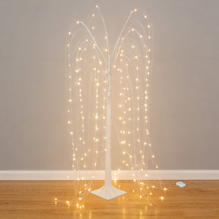 tree lights, led tree lights, willow tree lights, decorative lights, warm white tree light, led weeping willow tree#color_white