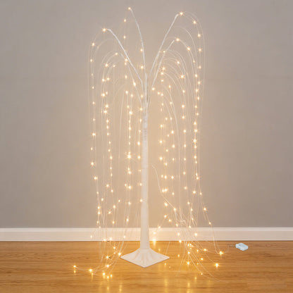tree lights, led tree lights, willow tree lights, decorative lights, warm white tree light, led weeping willow tree#color_white