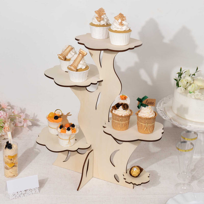 wood dessert stand, cupcake stand, rustic cupcake stand, cupcake holders, display stand#color_parent