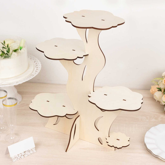 wood dessert stand, cupcake stand, rustic cupcake stand, cupcake holders, display stand#color_parent