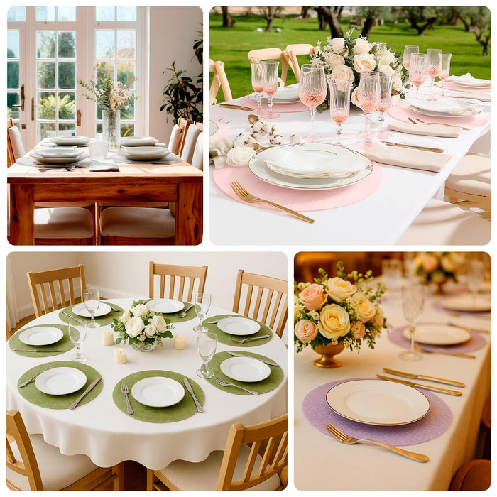 non-woven placemats, mesh fiber placemats, round placemats, table mats, placemats, non-woven table mats, mesh placemats#color_parent