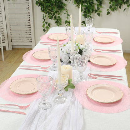 non-woven placemats, mesh fiber placemats, round placemats, table mats, placemats, non-woven table mats, mesh placemats#color_parent