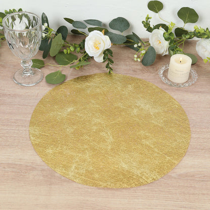 non-woven placemats, mesh fiber placemats, round placemats, table mats, placemats, non-woven table mats, mesh placemats#color_metallic-gold