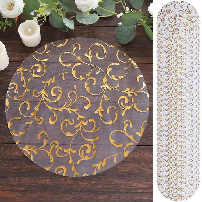 table placemats, table mat, dining table placemats, organza placemats, round placemat, dinner placemat#color_metallic-gold