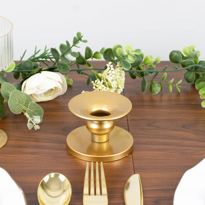 metal candle holder, candle holder, reversible candle holder, taper candle holder, pillar candle holder, candle stands#color_gold