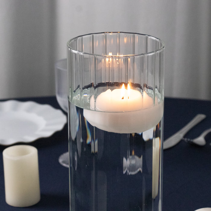 ribbed glass vases, glass vases, clear flower vase, glass vases, flower vases,  ribbed vases, cylinder vase#size_parent