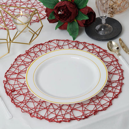 Woven Placemats, metal placemats, round placemats, Modern Placemats, Dining Table Placemats#color_parent