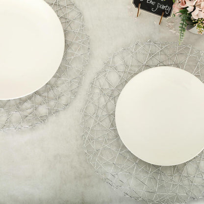 Woven Placemats, metal placemats, round placemats, Modern Placemats, Dining Table Placemats#color_parent