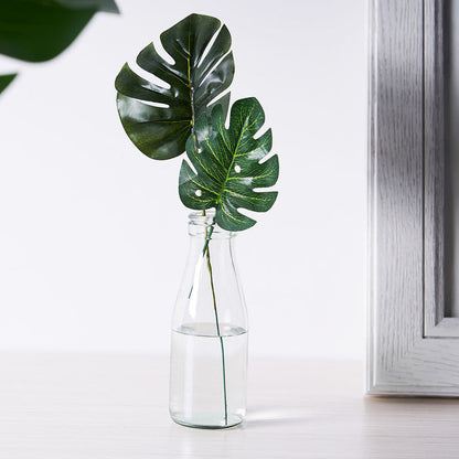 monstera leaf, artificial greenery, faux fern stems, artificial greenery stems, artificial plant stems#color_assorted-green