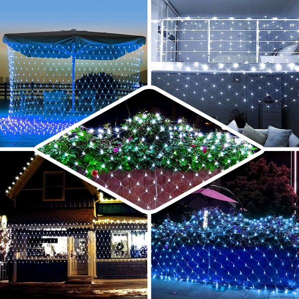 Led Net Lights, Led Net Lights Outdoor, Christmas Net Lights, Net Lights For Bushes, Led Mesh Lights#color_parent