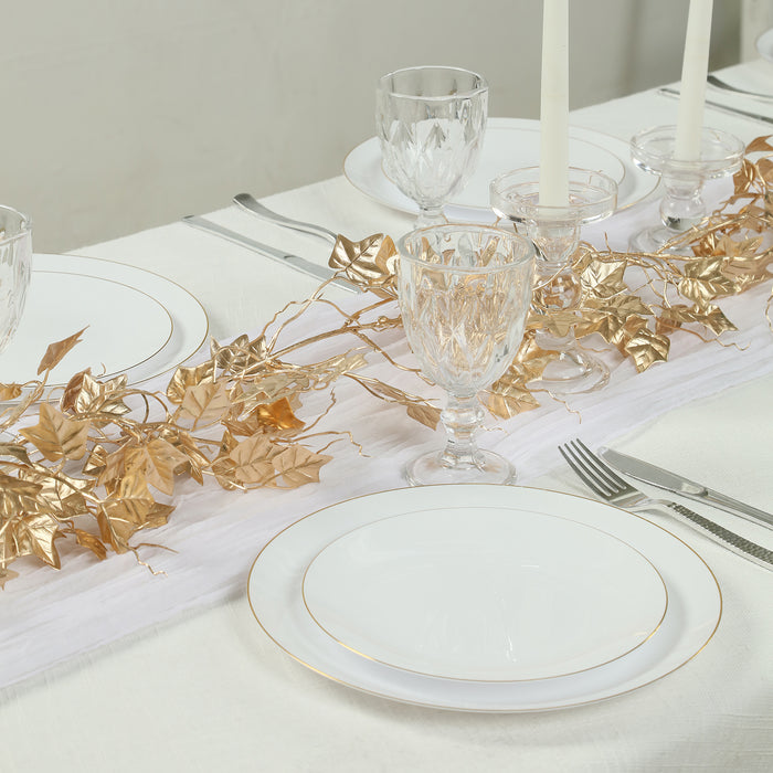 metallic gold garland, artificial garland, leaf garland, hanging garland, gold hanging vine, ivy leaf garland#color_parent