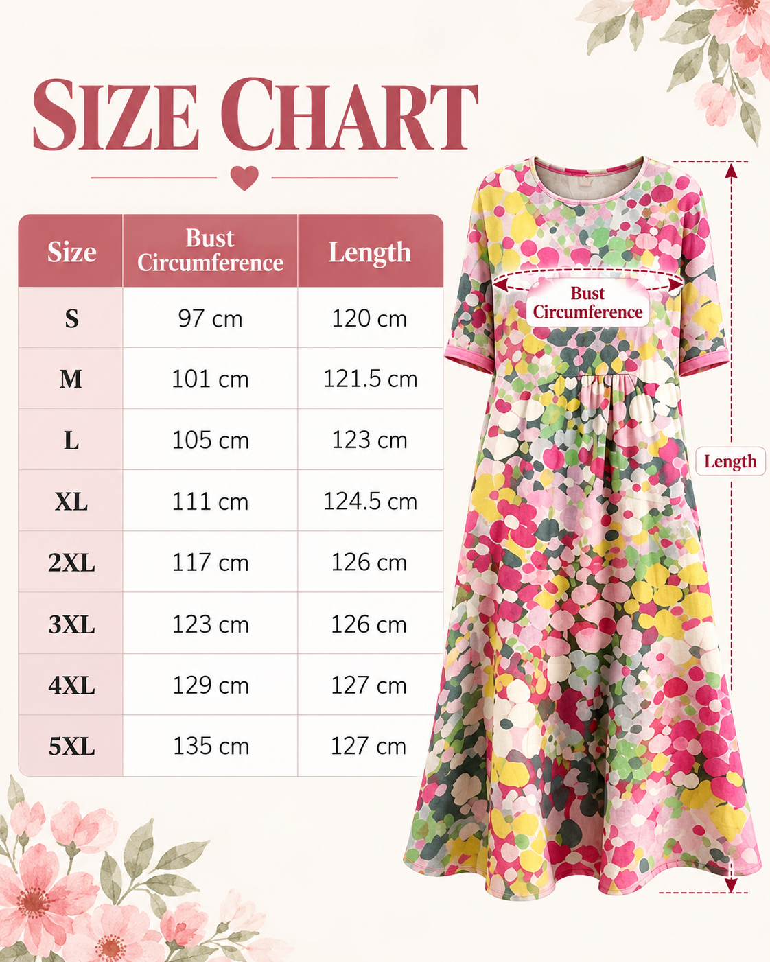 Women's Watercolor Floral Linen Blend Midi Dress, Loose A-Line Dress with Side Pockets, Hide Belly