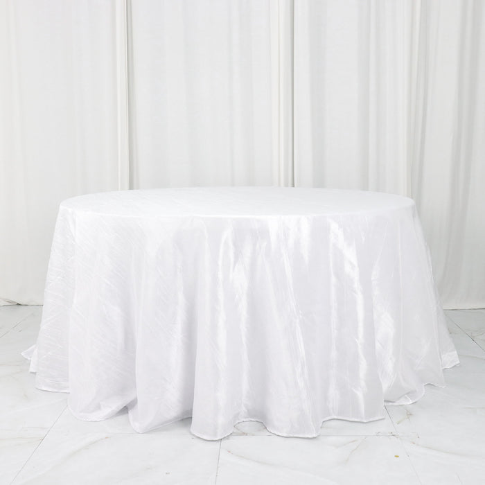 round tablecloth, taffeta tablecloth, 132 round tablecloth, round cloth tablecloths, table covers round#color_white