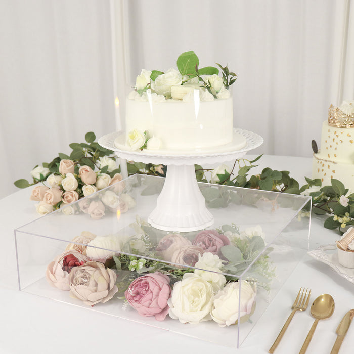 Acrylic Display Box, Pedestal Stand, Plastic Display Box, Pedestal Riser, Cake Separator#color_parent