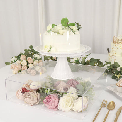 Acrylic Display Box, Pedestal Stand, Plastic Display Box, Pedestal Riser, Cake Separator#color_parent