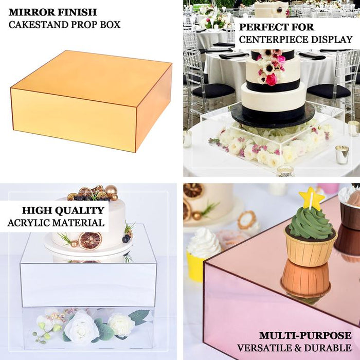 Acrylic Display Box, Pedestal Stand, Plastic Display Box, Pedestal Riser, Cake Separator#color_parent