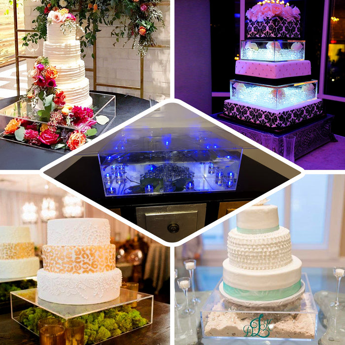 Acrylic Display Box, Pedestal Stand, Plastic Display Box, Pedestal Riser, Cake Separator#color_parent