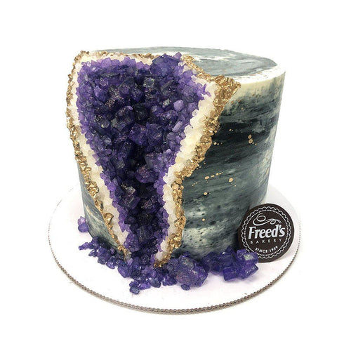 Amethyst Geode Cake Theme Cake Freed's Bakery