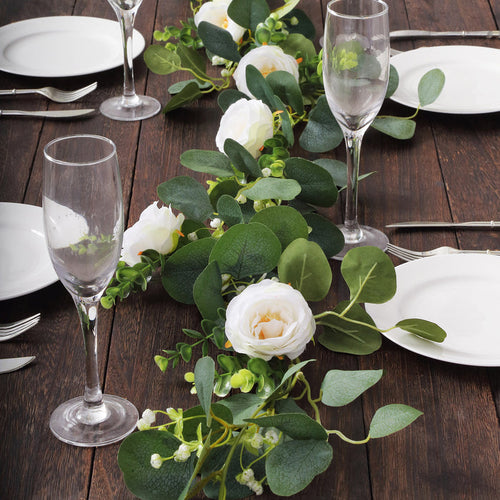 eucalyptus garlands, artificial garland, greenery garland, leaf garland, flower garland#color_parent
