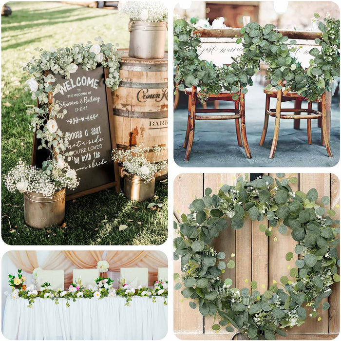 eucalyptus garlands, artificial garland, greenery garland, leaf garland, flower garland#color_parent