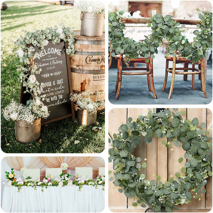 eucalyptus garlands, artificial garland, greenery garland, leaf garland, flower garland#color_parent