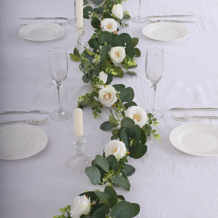 eucalyptus garlands, artificial garland, greenery garland, leaf garland, flower garland#color_parent