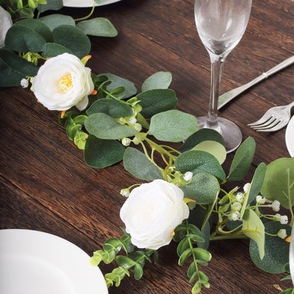 eucalyptus garlands, artificial garland, greenery garland, leaf garland, flower garland#color_parent