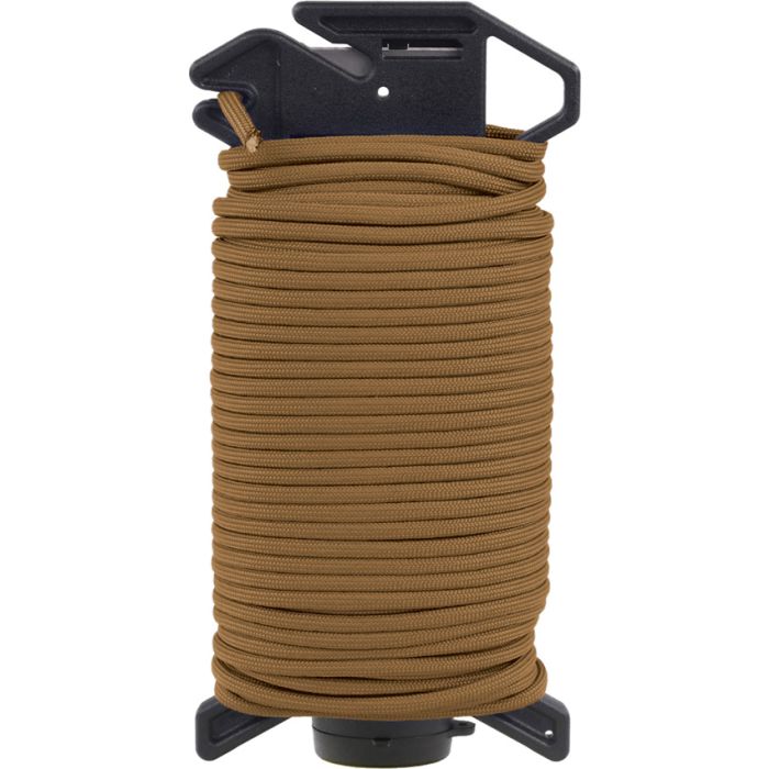 Atwood Ready Rope 550 Cord Paracord & Survival Dispenser, 100' Coyote Brown