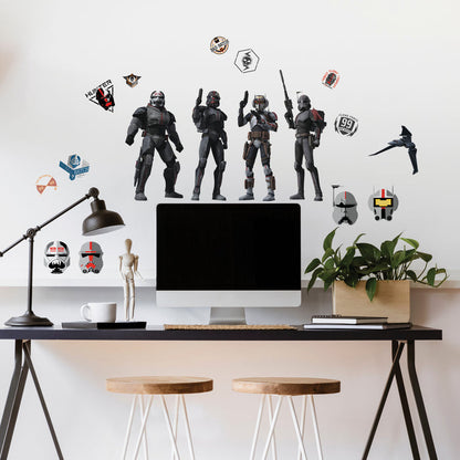 Bad Batch Wall Decals in a room setting