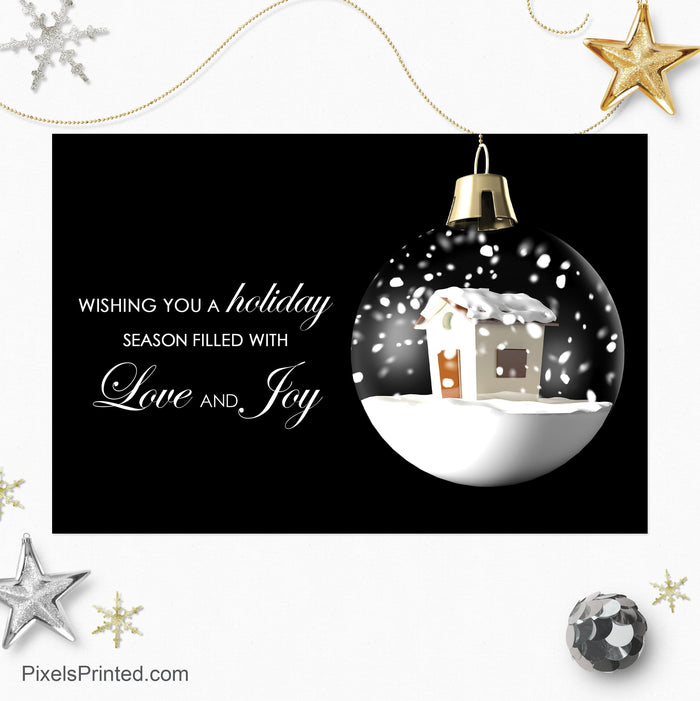 Berkshire Hathaway Christmas holiday postcards PixelsPrinted