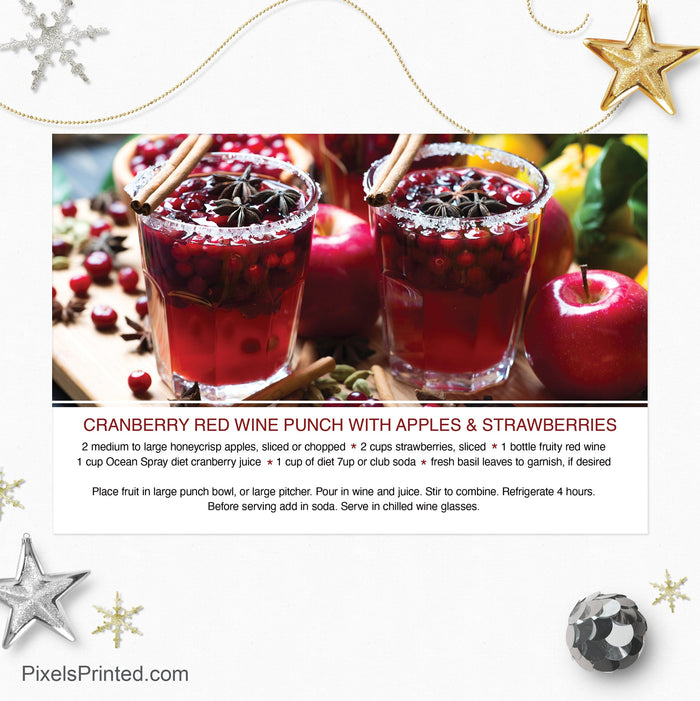 Berkshire Hathaway Christmas recipe postcards PixelsPrinted