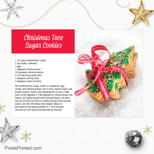 Berkshire Hathaway Christmas recipe postcards PixelsPrinted