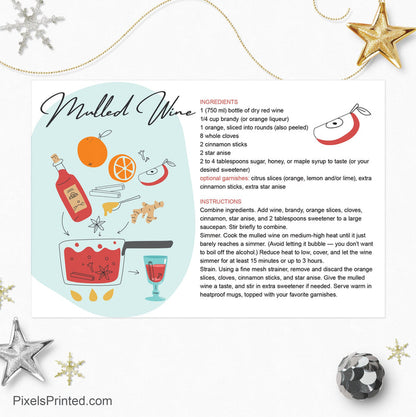 Berkshire Hathaway Christmas recipe postcards PixelsPrinted